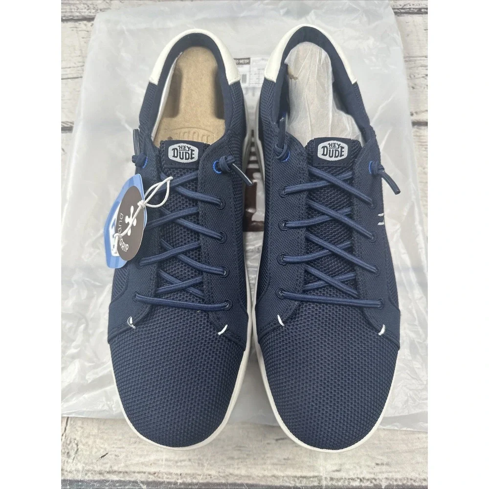Hey Dude Paul Pro Mesh Navy Blazer/Multi  Mens Sneakers 44190-4UX Size 12 NEW